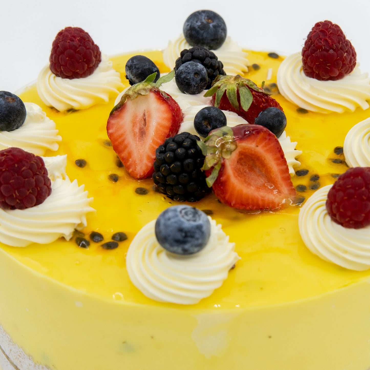 Cold Set Passionfruit Cheesecake