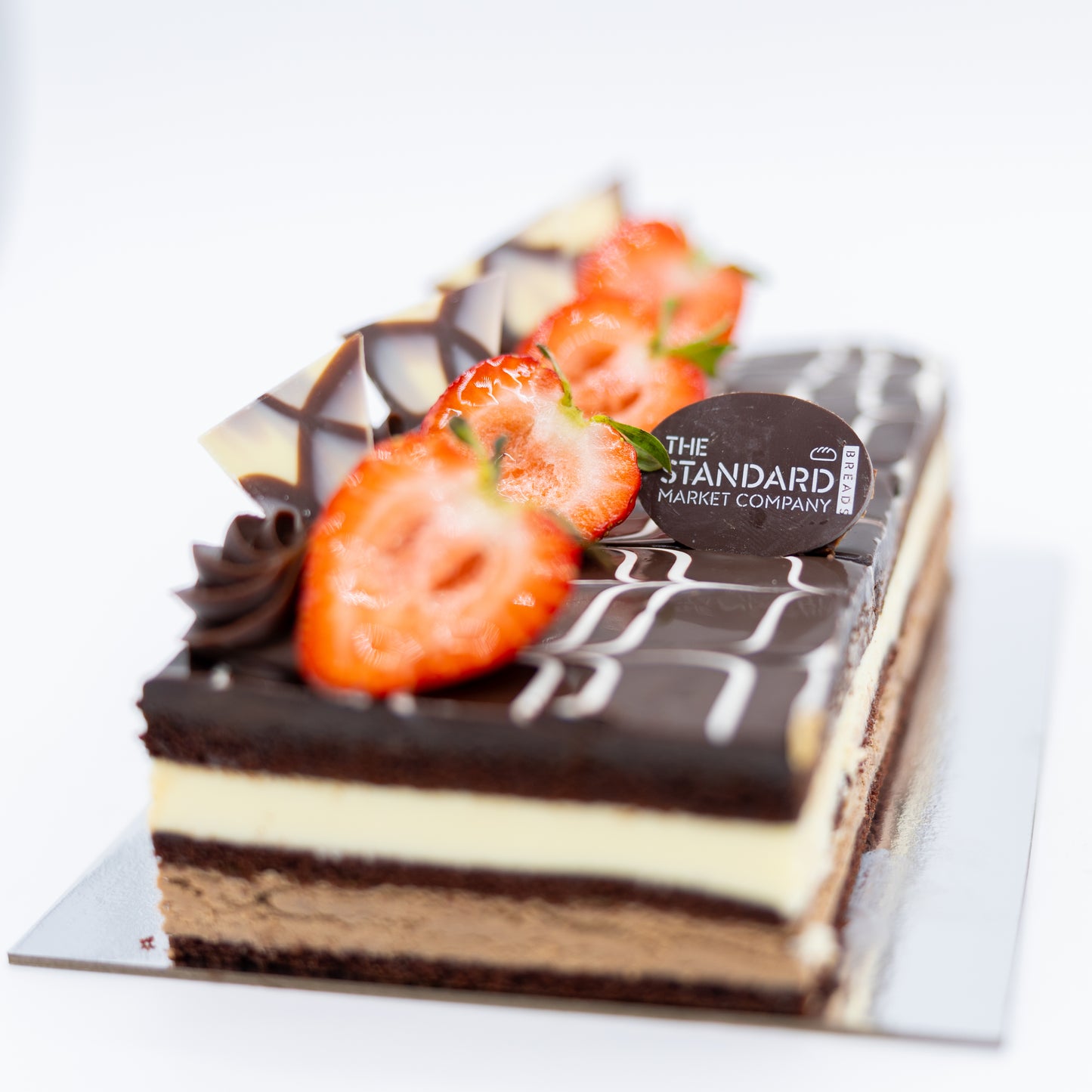 Tuxedo Triple Truffle Cake