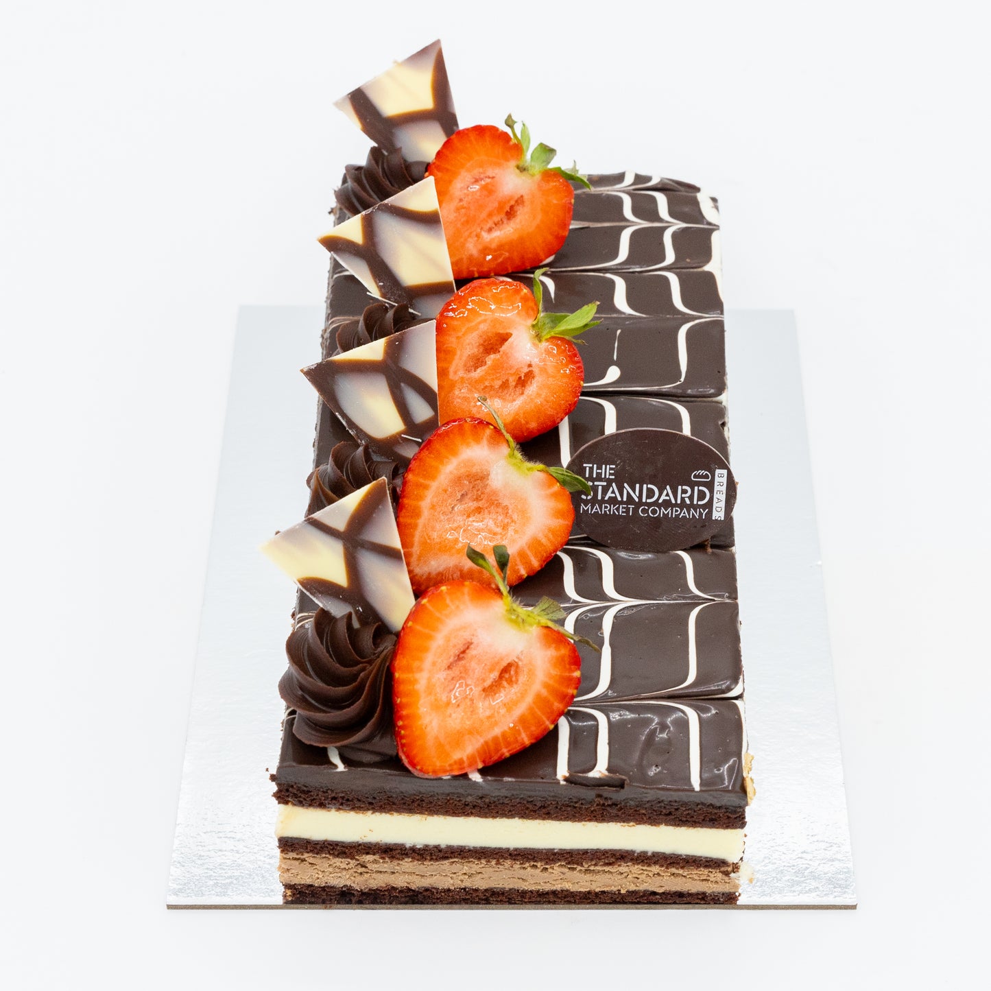 Tuxedo Triple Truffle Cake