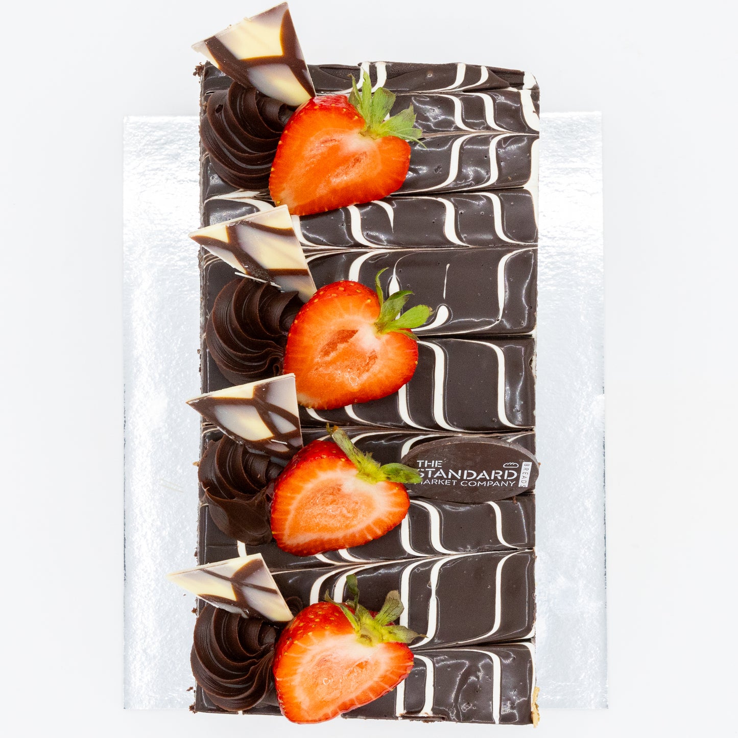 Tuxedo Triple Truffle Cake