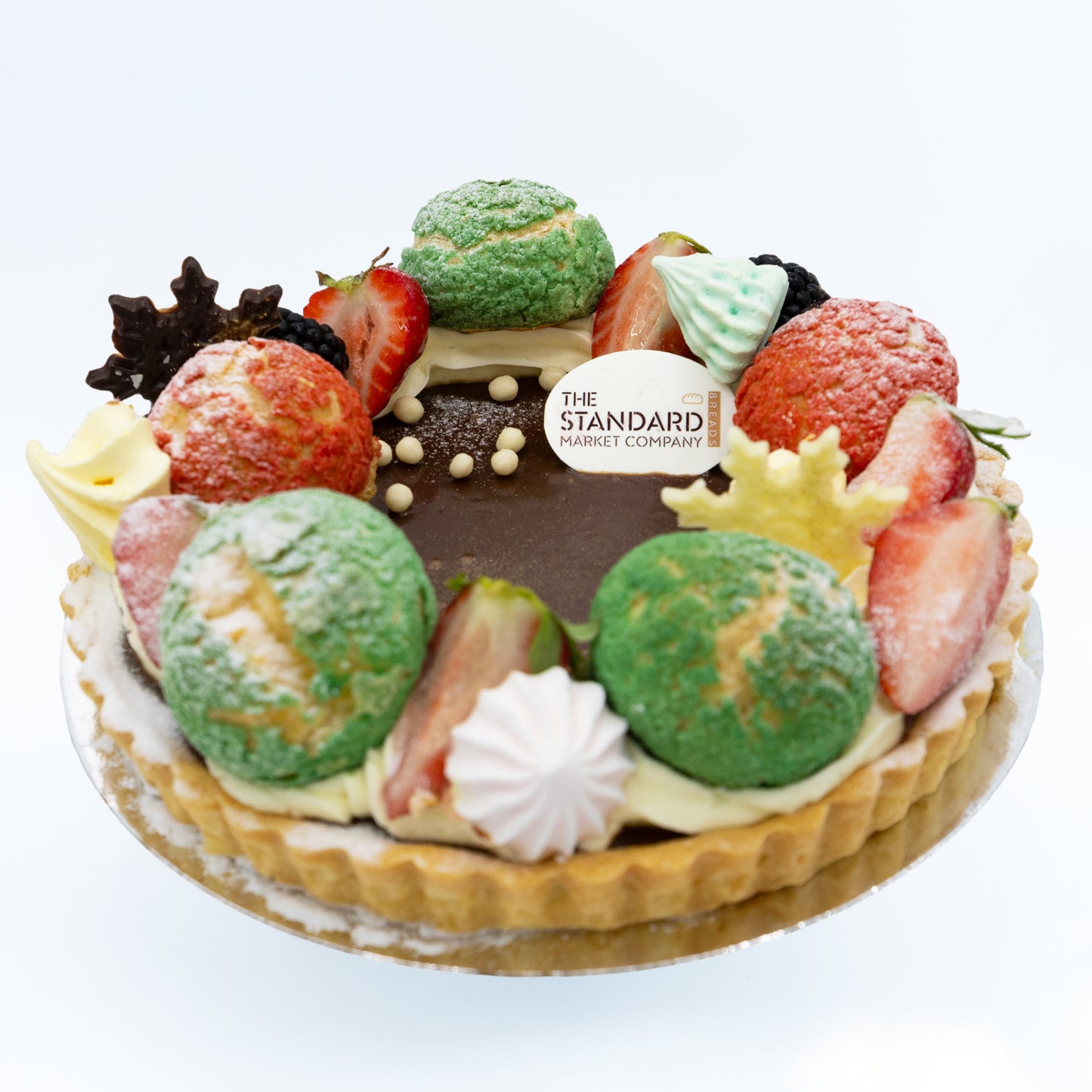 Chocolate Burnt Caramel Christmas Wreath