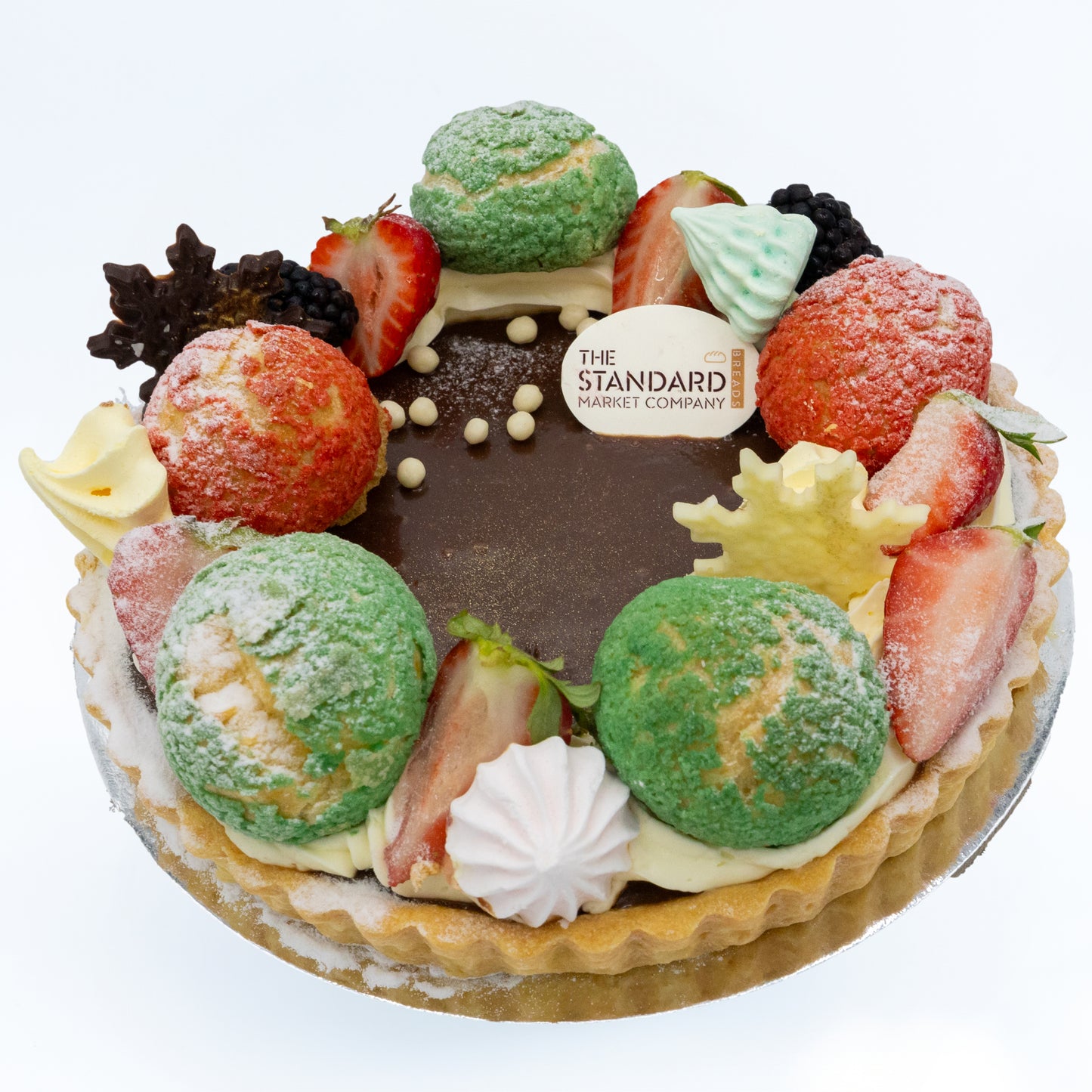 Chocolate Burnt Caramel Christmas Wreath